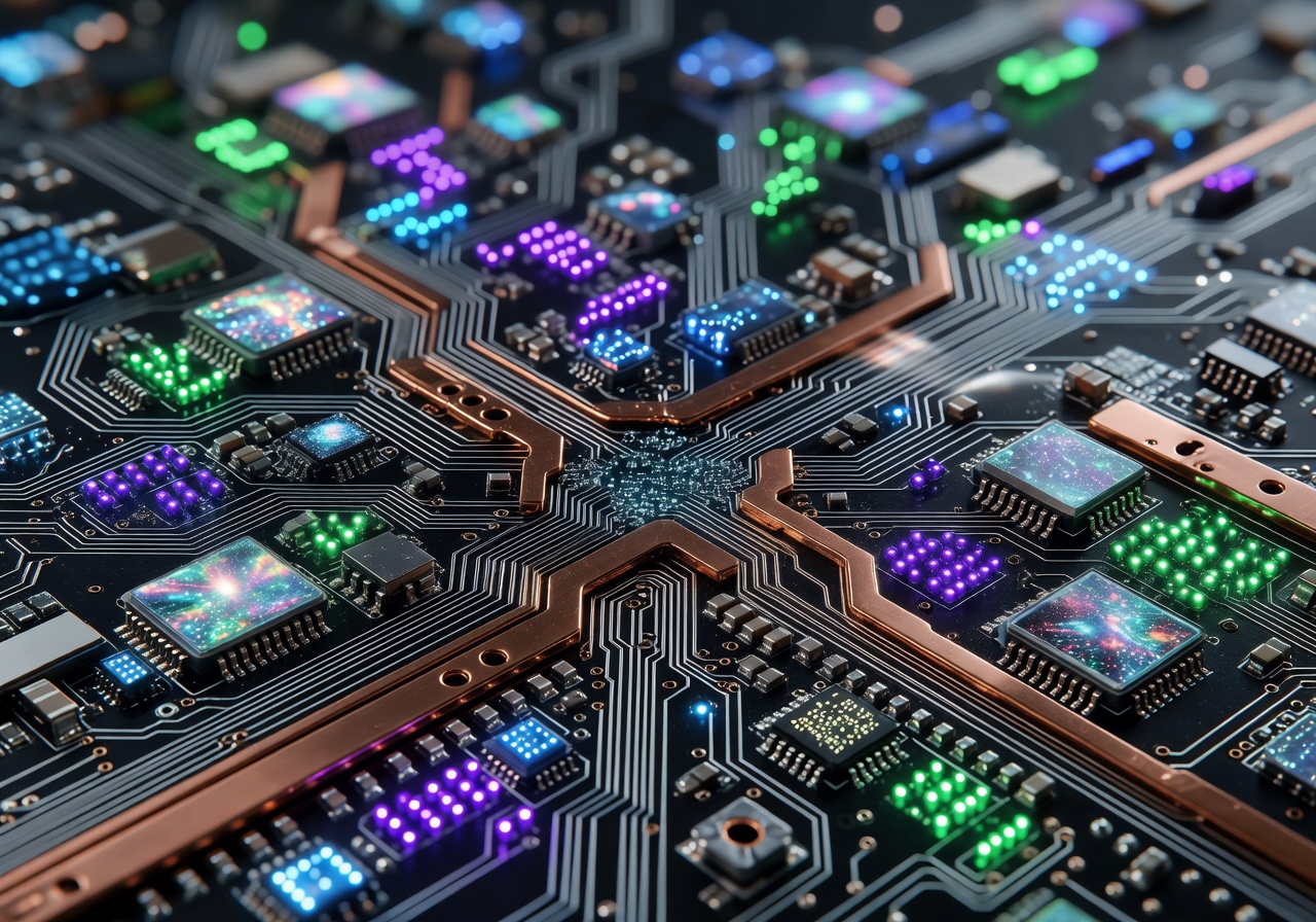 Futuristic Circuit Board Background